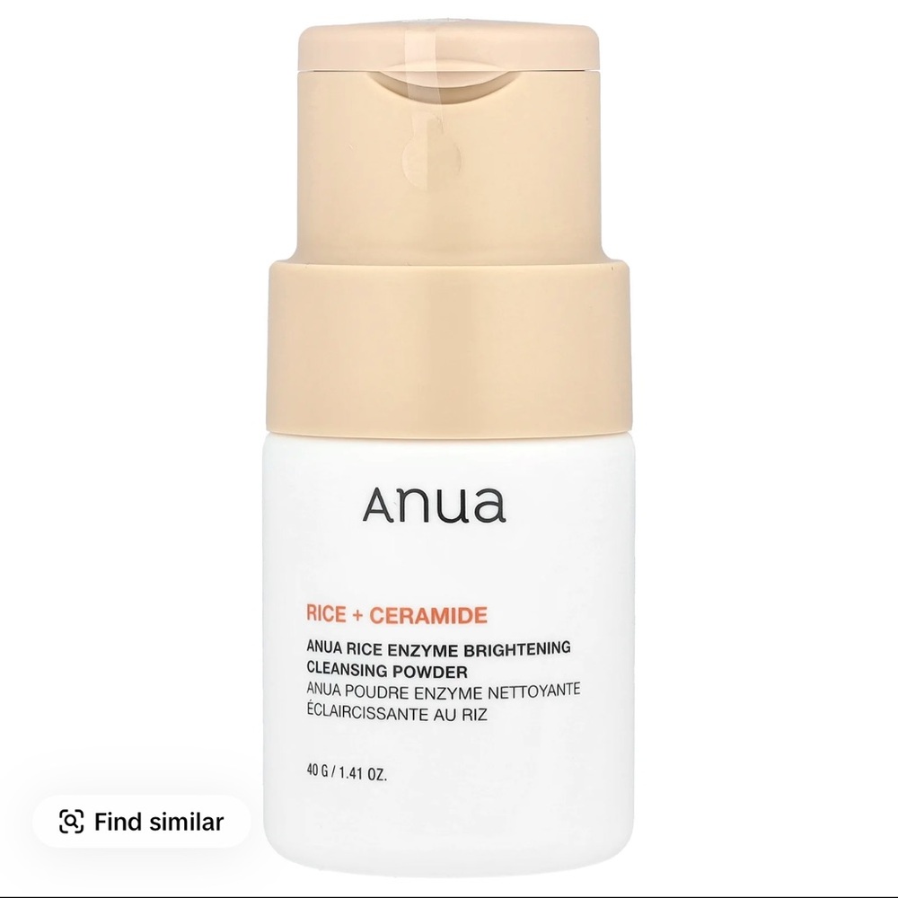 Anua Rice + Ceramide Brightening Cleansing Powder — Cream & White